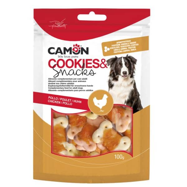 BISCUITS ROULÉS AVEC DU POULET - 100G