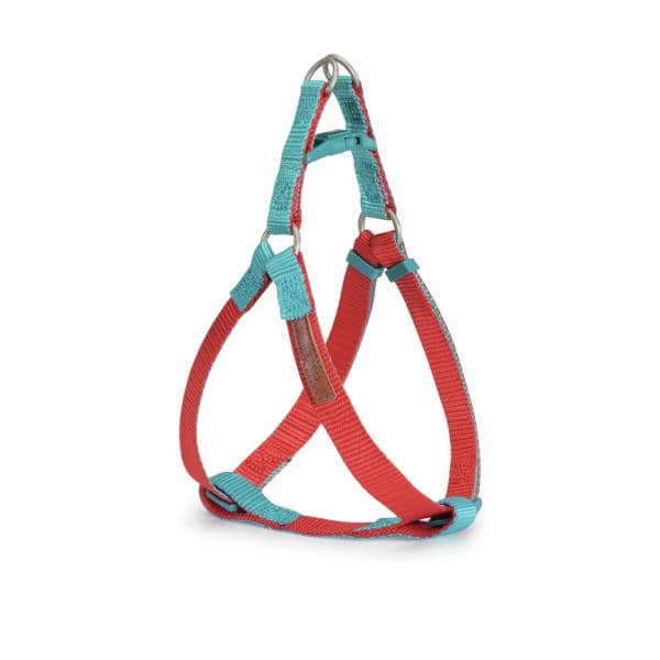 HARNAIS  NYLON CAMON ONE TOUCH BICOLORE  ROUGE/BLEU 15X350X600MM