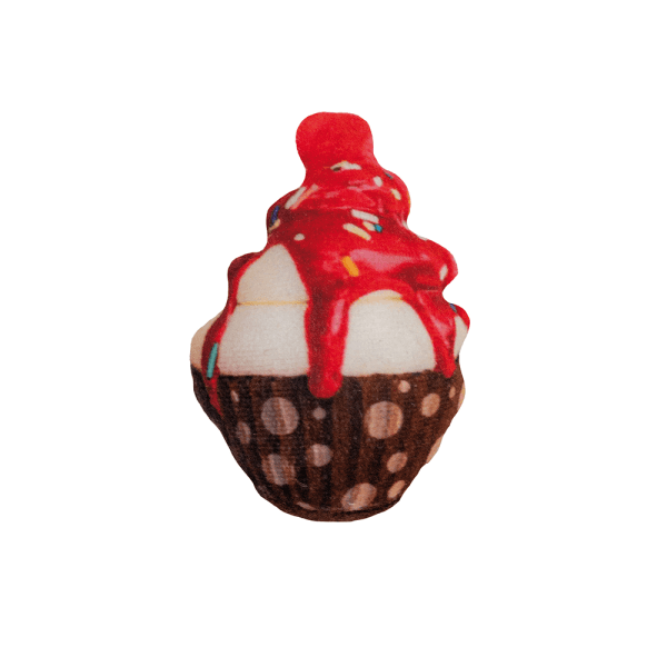 CAT TOY BAKERY CUPCAKE PINK CATNIP7cm